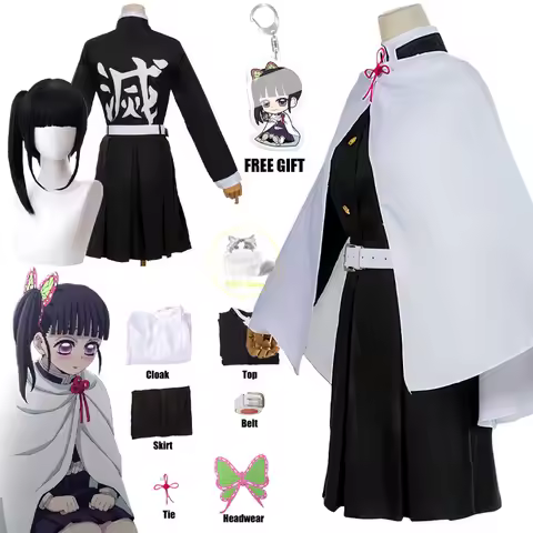 Bilibili Tsuyuri Kanao Costume Cosplay Tsuyuri Kanao Kimono Haori Wig Anime Uniform Vrouwen Kimono H