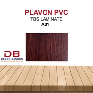 Plafon PVC Laminate Minimalis Motif Kayu Matte Texture