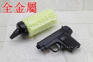 台南 武星級 COLT 25 掌心雷 全金屬 空氣槍 手拉 特仕版 + 奶瓶 ( 科特.25 BB槍BB彈45手槍玩具槍
