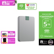 Seagate External Drives Ultra Touch HDD with Password - Type-C (2TB / 5TB)  (ฮาร์ดดิสก์พกพา) *ฟรีบริการกู้ข้อมูล