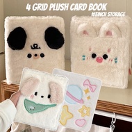 80 Pocket Cute Plush Photo Album 4-Card Slot Polaroid Idol Photo Organizer Book Binder Album Star Ch