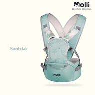 Địu Ngồi Molli màu Pastel thiết kế tháo rời cho bé Bebi123shop