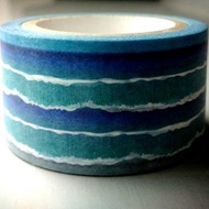 ✐ Liuyingchieh ✐ 海 ‧ 洋 = 和紙膠帶 Washi Masking Tape 25 mm x 10 m 原創山水風景紙膠帶 ~ 海浪 七星潭