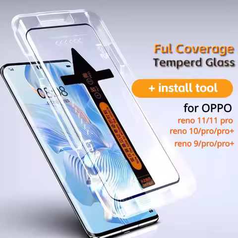 2Pcs Full Cover Tempered Glass For Oppo Reno 11 10 Pro Plus Screen Protector Oppo Reno 9 Pro Plus Gl