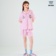 ชุดนอน SLEEPING CLOUD | ชุดนอน 100% LYOCELL ผ้านุ่ม เย็น ใส่สบาย : แขนสั้น ขาสั้น Smiley TUESDAY