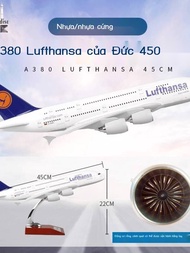 German Airbus A380 Lufthansa model 45cm scale, A380 aviation, 20cm aircraft model