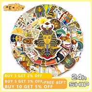 50pcs Egypt Sticker Giza Pyramids Group Sphinx Decals Decoration Laptop Luggage Sticker
