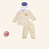ENFANT – ชุดนอนเด็กแขนยาว ขายาว (ลายเสือ-ดวงอาทิตย์) EN1I52