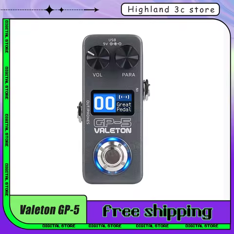 Valeton GP-5 Electric Guitar Integrated Effect Device Loader Enclosure IR Files 3party Processor/NAM