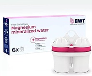BWT Magnesium Mineralised Water Cartridges - 6 Pieces | Compatible with Table Water Filters | Reduce