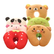 Japanese Green Orange Cat 丨 Cartoon U-Shaped Neck Pillow Travel Pillow Airplane Pillow Travel Airpla