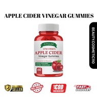 FITGUM Extra Strength Apple Cider Vinegar Gummies - Natural Apple Flavor Dietary Supplement (60 Orga