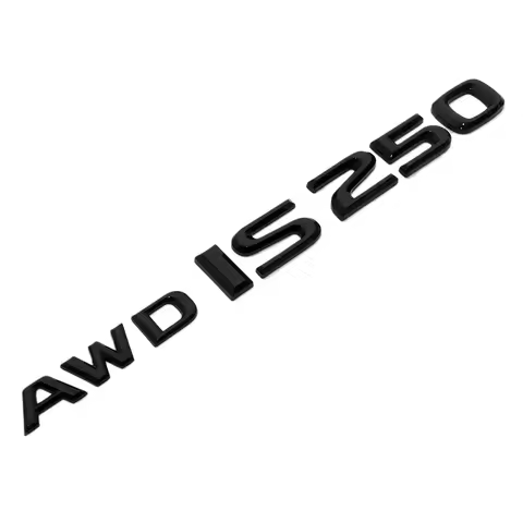 For Lexus Trunk Gloss Black AWD IS 250 Letter Logo Badge Emblem Car Replace F-Sport