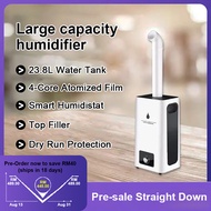 Toddlerr [IN STOCK] Commercial Grade Adaptable Humidifier Industrial Humidifier 23.8L Water Tank for 150-200 Squared Meter Space 43-90%RH Humidifity for Warehouse/Shops/Restaurants/Home/Office/Food Markets EA21