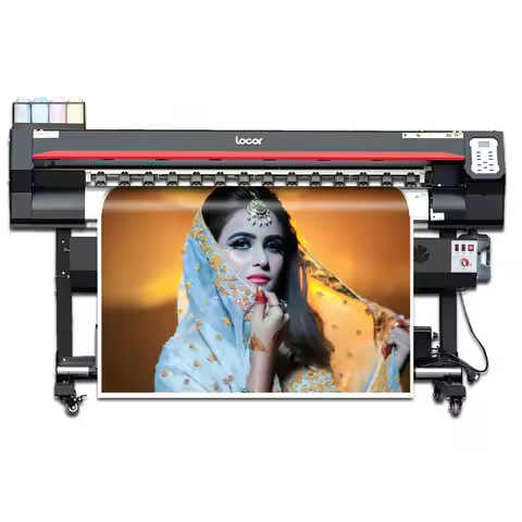 Popular Eco Solvent Printer 1.6M Easyjet 1601 Locor Large Format Printer Vinyl Canvas Printing Machi