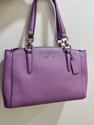 Coach 閃粉色手袋