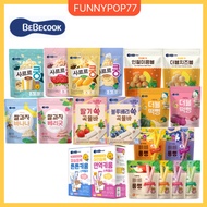 [BEBECOOK] KOREAN BABY SNACK - Long Stick/Fruit Grain Bar/Corn Balls/Rice Puff; korean baby snack, t