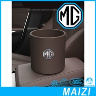 [READY] MG4 EV Car Leather Surface Round Trash Can MG Body Kit Car Decoration MG ZS HS MG IM6 MG S5 