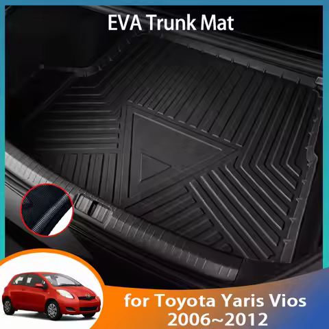 EVA for Toyota Yaris Sedan Belta 2007 Vitz XP90 90 2006~2012 2011 Vios Accessories Rear Trunk Mat Fl
