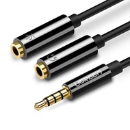 20CM AV3.5mm to 2-lead 3.5mm conversion cable (AUX & Mic)