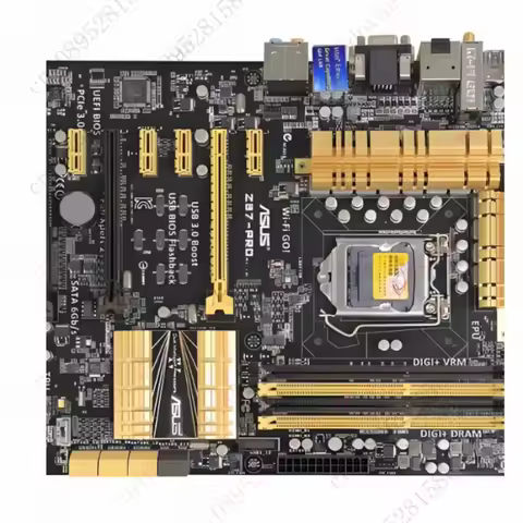 ff FOR ASUS Z87-PRO LGA 1150 Intel Z87 DDR3 DVI HDMI USB3.0 ATX Motherboard With I/O