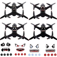 Suitable for DJI Dronewings air2S/Drone 3/Mini3PRO drone accessories, shark-shaped stickers, and bat