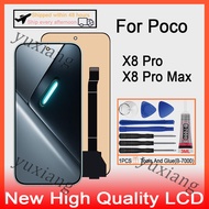 AMOLED For Poco X8 Pro 5G X8 Pro Max 5G LCD Display Touch Screen Replacement