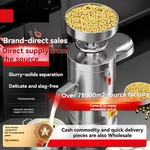 High Capacity Commercial Soybean Pulper Automatic Soy Milk Grinder for Soybean Curd Making