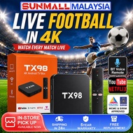 Android TV Box 8K BT Voice Remote Media Player WiFi YouTube Netflix Android Box TX98 SET-TOP BOX