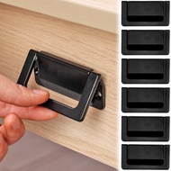 Concealed Drawer Folding Handle - Cabinet Hidden Pulls Knob - Punch-free Self-adhesive Cupboard Hand