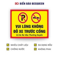 Sign PLEASE DO NOT PARKING BEFORE PORT D79