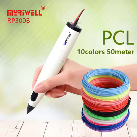 Myriwell RP300B low-temperature 3D PEN,includes PCL filament, diameter 1.75mm, Christmas birthday gi