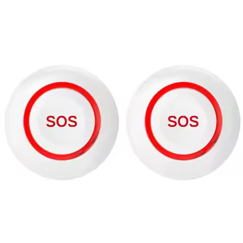 【PRICE-DROP!】2X Wifi SOS Alarm Button Battery Rechargeable Elderly Smart Emergency Panic Button Old 