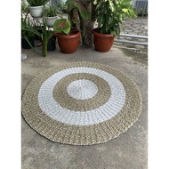 SEAGRASS WOVEN RUG Moon Woven Carpet/ Round Carpet/FLOOR MAT VARIOUS SIZES Karpet Bilik Tidur Carpet