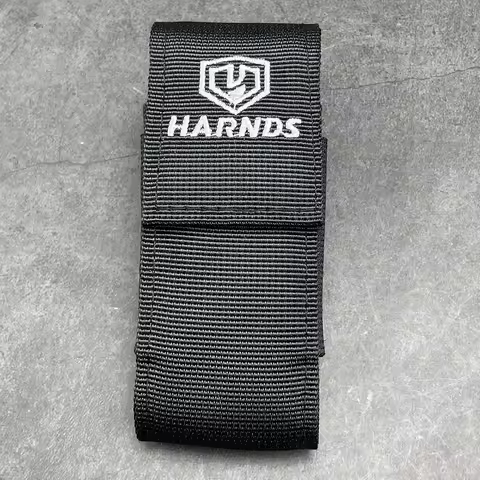 HARNDS AK4011 Ballistic Nylon Sheath Belt Clip Multi Tool Holster with Elastic Side Panels Knife Pou