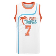 Jackie Moon 33 Coffee Black 7 Flint Tropics Semi Pro 90s Hip Hop Clothes for Party Men Basketball Je