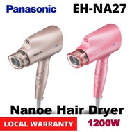 Panasonic 1200w Nanoe Hair Dryer With Quick Dry Nozzle EH-NA27 WITH 1 YEAR AGENT WARRANTY