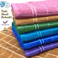Tuala Mandi Berkualiti 100% Cotton Buatan Malaysia (Saiz: L / XL / XXL) / Good Quality Bath Towel / 