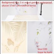 Photo Background 2 contents as per picture waterproof size 57x87 cm paper material
