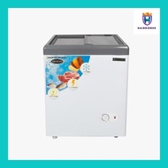 (HAIDE) CHEST FREEZER FRIGIGATE CF-120SDF 100LITER SLIDING DOOR FROZEN FOOD BOX FREEZER MAKANAN