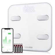 runcobo Body Fat Scale, Scale for Body Weight, Smart Bathroom Scales Body Composition Monitors, High