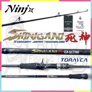 NINJA SHINIGAMI 死神 JIGGING SPINNING BAITCASTING OVERHEAD FISHING ROD FAST JIG SLOW JIG