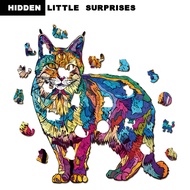 Wooden Civet Cat Jigsaw Puzzle Toy Wooden Special-Shaped Puzzle Game Source Factory