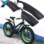 YOLO Bicycle Mud Guard Front Rear Black Folding Bicycle for Fatbike MTB Bike Electric Bicycle Fat Bike Fender