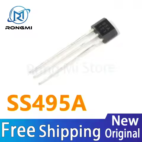 10-100pcs SS495A linear Hall switch sensor magnetic sensitive component SS495A1 silk screen 95A inli
