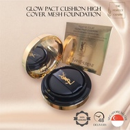 SG - YSL Le Cushion En Cre De Peau Glow Pact High Cover Mesh Cushion Foundation YSL Luminous Matte C
