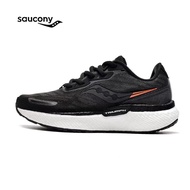 (((Ready Stock) ♞Ori 2023 Saucony Triumph Victory 19 Shock Absorption Men Women Professional Running Shoes Black/White