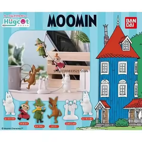 BANDAI Original MOOMIN Gashapon Toys Moomin Snufkin Mr. Kangaroo Hamadryad Action Figures Capsule To