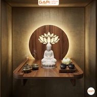 Lotus shelf altar, MDF wall-mounted altar shelf covered with melamine brand GAPI_GP420/GP421
