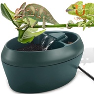 Reptile Chameleon Cantina with Snacks Trough, Drinking Fountain Water Dripper for Amphibians Insects